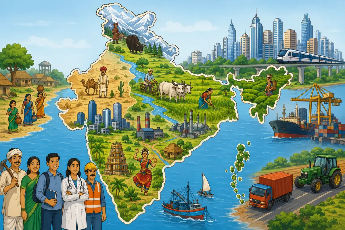 WBCS Main Human & Economic Geography of India Question