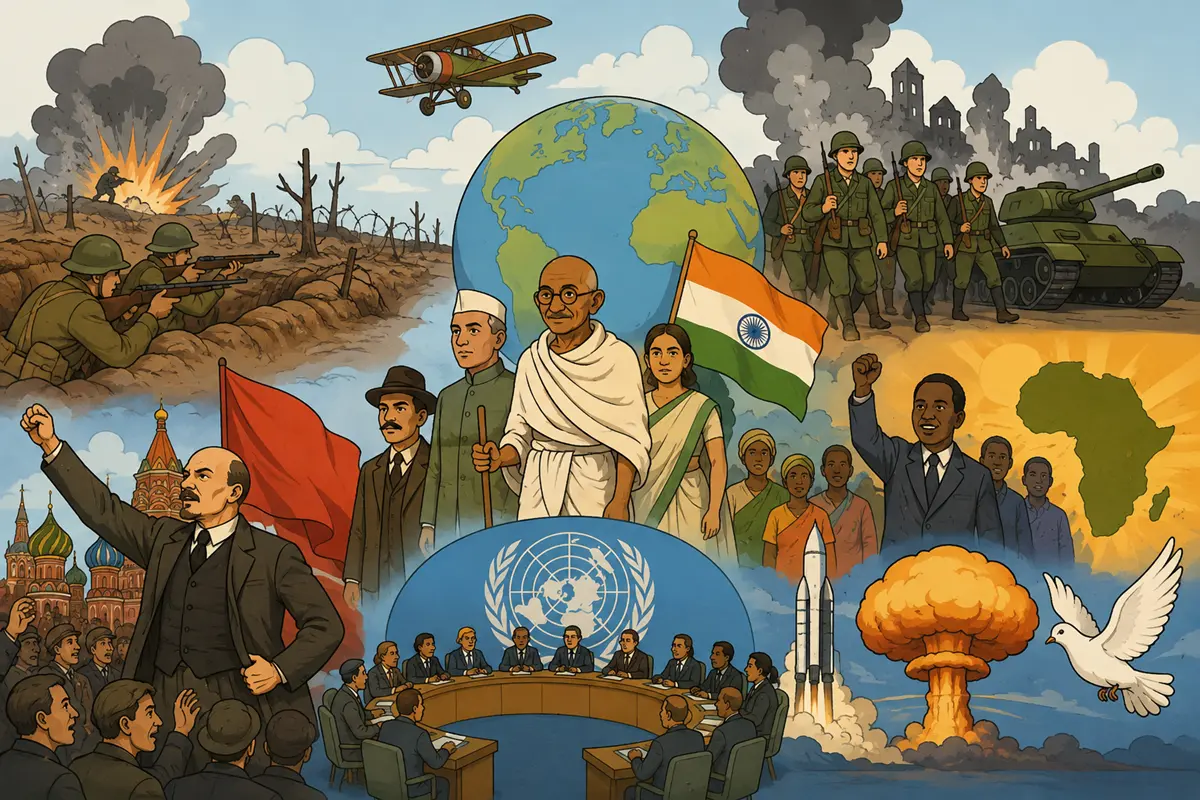 WBCS Prelims Modern History (After 1915) question answer