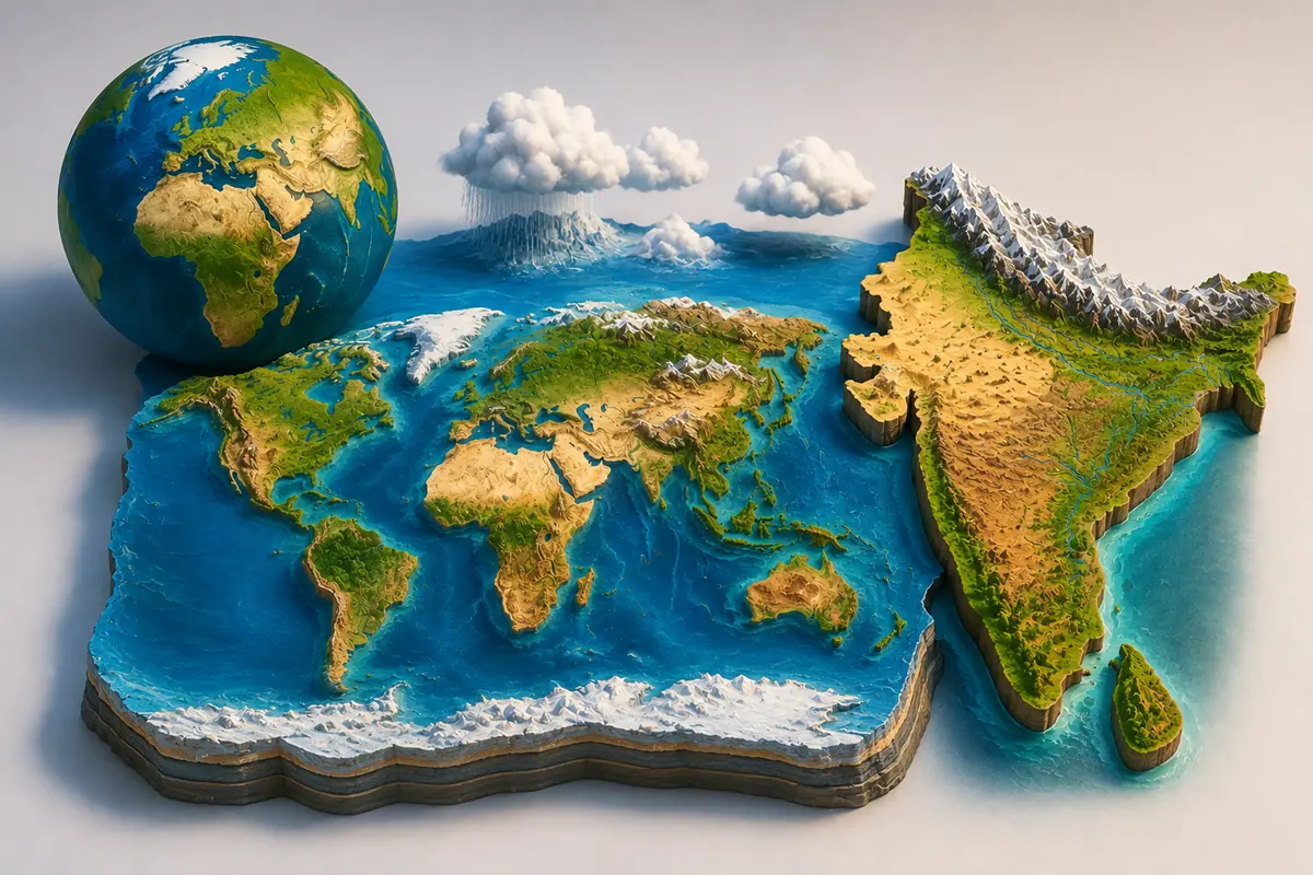 WBCS Prelims Physical Geography Questions and Answers