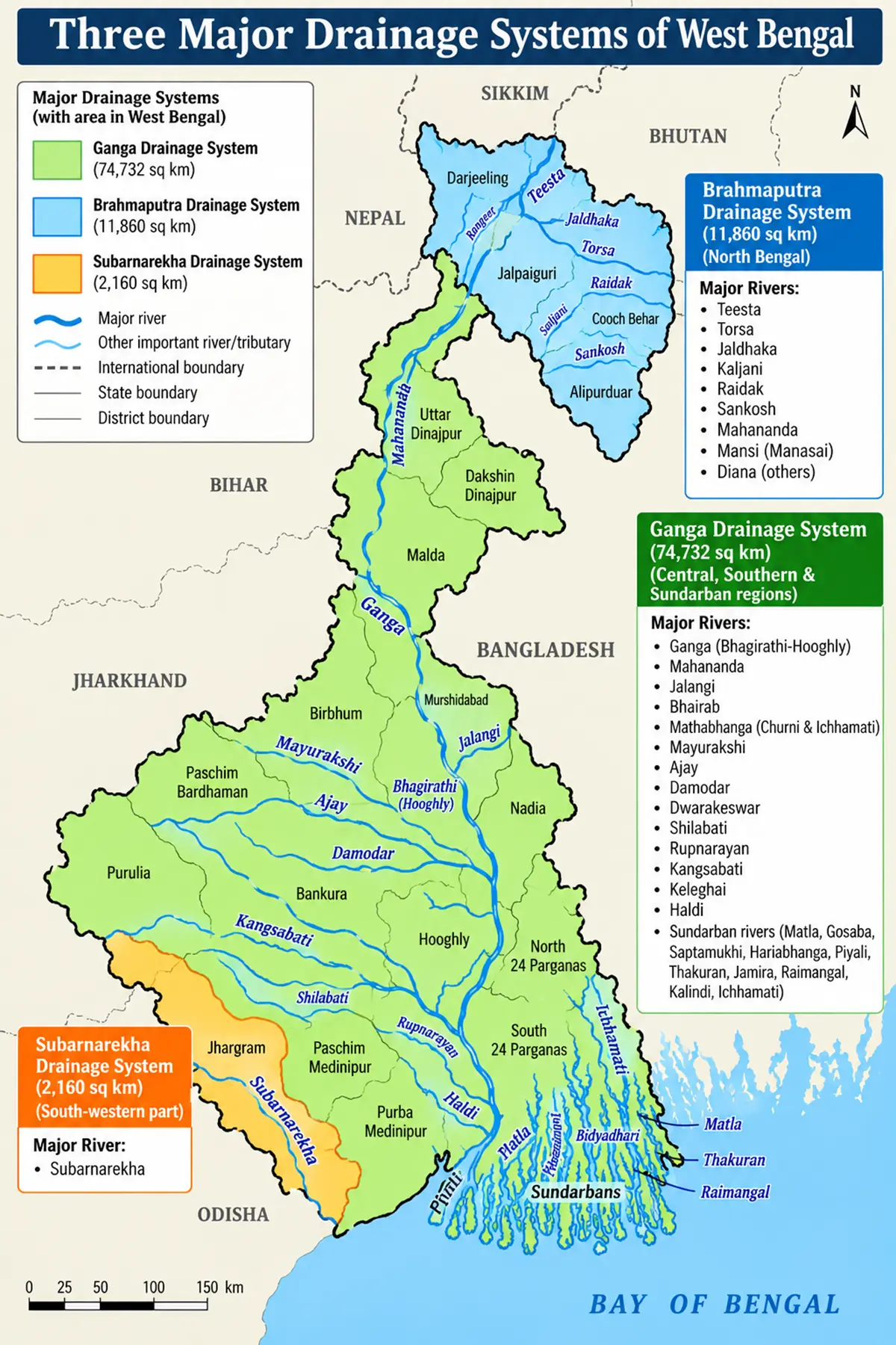 Drainage system of west bengal