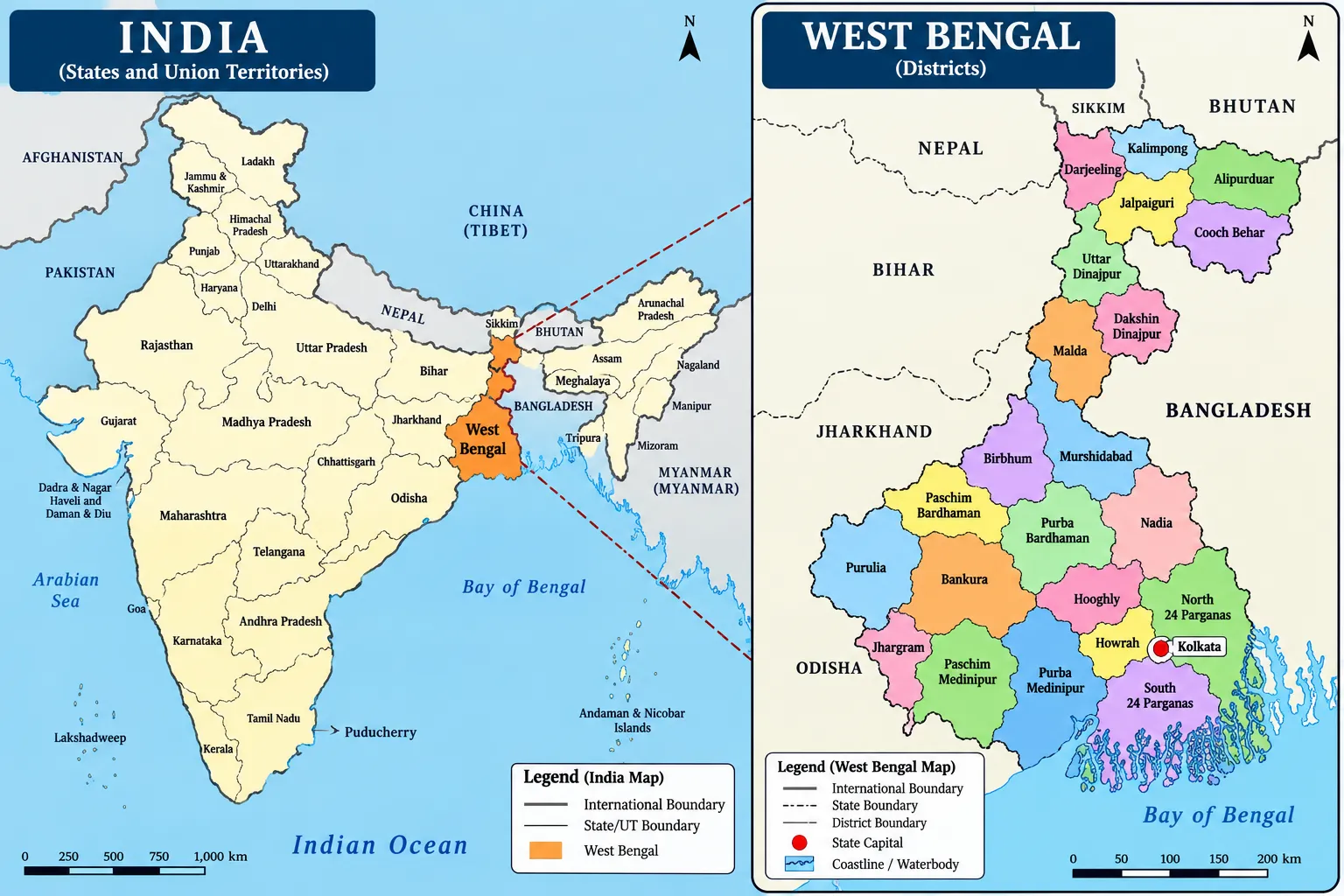 Physiographic divisions of west bengal