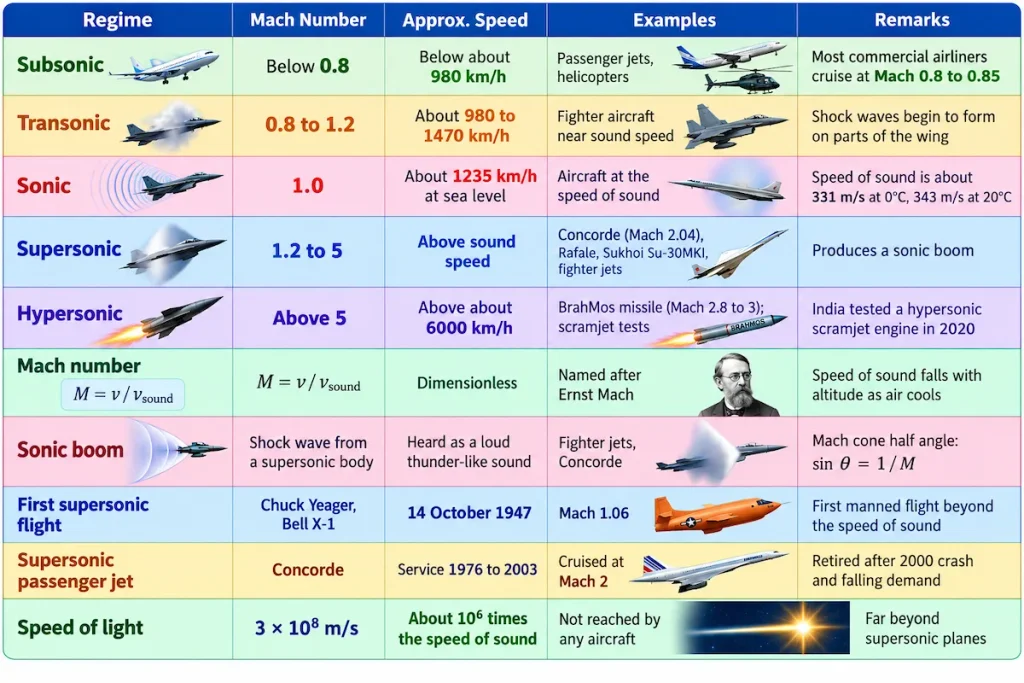 Speed Regimes of Aircraft